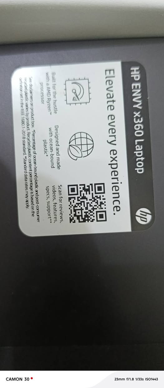 لابتوب  hp ENVY 360
الحاسبه جديده استخدامه ساعات محدوده
قلاب 360 لمس دقه fhđ
 شاشه ١٥.٦
التخزين ٢٥٠ الذاكره ٨ الحاسبه شكل نحيف سلم
المعالج RYŽEN 7000
  هذا العرفه اليريد يبحث يعرف مواصفات اكثر يبحث عن اسمه باليوتيوب 
سعر ٧٠٠  او مراوس ايفون ١٢ او اكثر 
التواصل رقم الهاتف فقط 
***********

