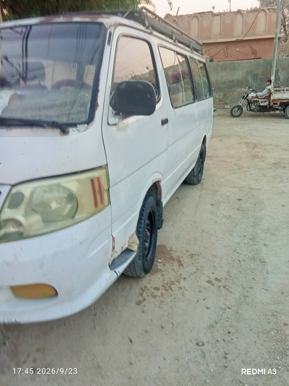 فتون 2007
المحرك  2700
گاز ... توني مجفتها 
مكينه گير اكسن حداديه تخم تاير خير من الله 
صينية عينه بوربرن كلها جديد 
سلف دينمو خير من الله كله جديد 
تواصل على هذا الرقم ***********
ذي قار/البطحاء

نص مكتوب في الصور:
- 17:08 2026/9/23 REDMI A3
- 17:44 2026/9/23 REDMI A3
- 17:45 2026/9/23 REDMI A3
- 17:08 2026/9/23
- REDMI A3