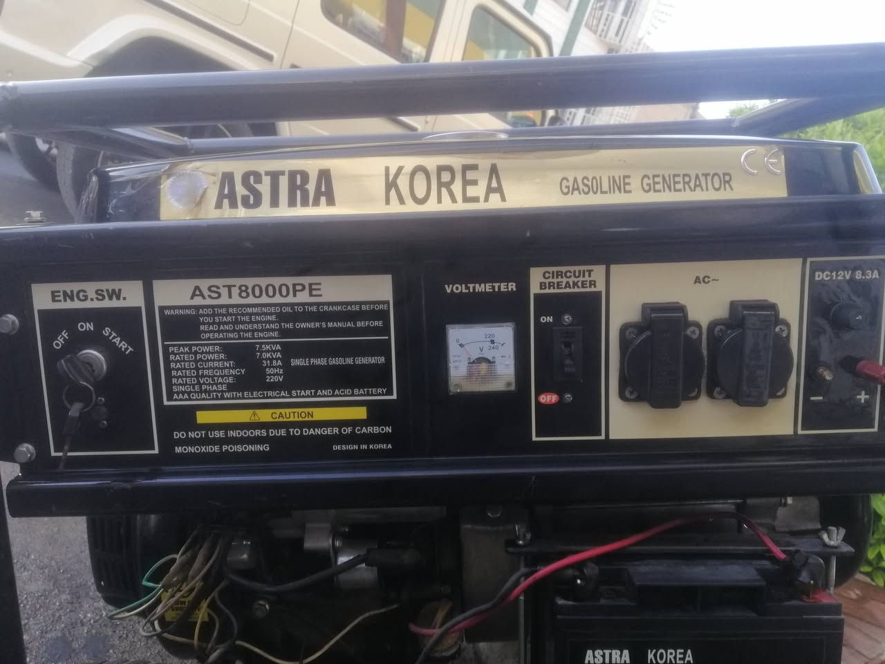 للبيع مولدة ASTRA KOREA أصلية 🇰🇷
موديل AST8000PE
⚡ قدرة 7 KVA
🔌 تقريباً 31 أمبير
⛽ بنزين
🔧 تحتاج كاربريتر وفحص وتشغيل
💰 السعر: 850 ألف دينار قابل للتفاوض
📍 المكان: ____اربيل__
للاستفسار: _____*********** _
ملاحظة: البيع حسب الحالة، والفحص على المشتري
