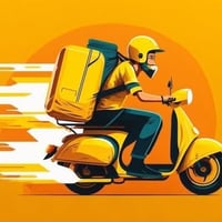 توصيل بالدراجة • توصيل طلبات • داخل الشعلة
