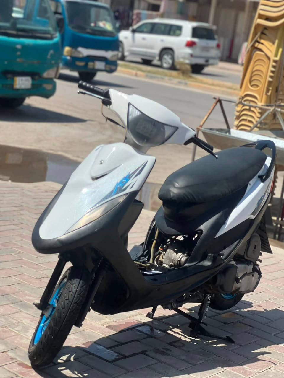 مابعد السلام
ماكس عدله 120 مامفتوحه مكينه بلاد
ويلات رياضي
النضافه 90‎%‎ 
دبلات جدد
دراجه كامله متكامله بس يرادلها تفيلس
للاستفسار ***********
