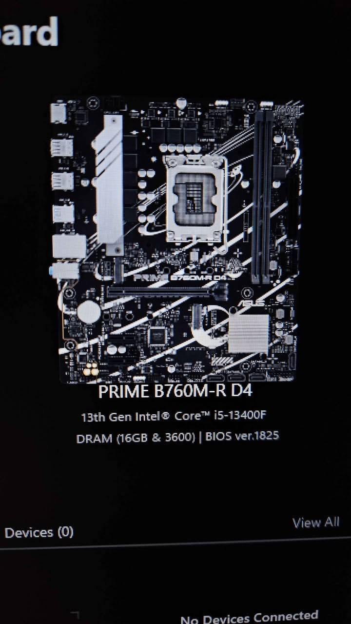 I5 13400f
ASUS PRIME B760M R D4
T FORCE DELTA 16GB 8^2 3600MT/s WHITE 🤍
MSI GTX 1660 SUPER 6GB
DEEP COOL AG400 ARGB WHITE 🤍
KINGSTON 256GB M.2 NVME & 1TB WD HDD
CASE SAMA Neview 4503 WITH 4 FAN
WIN 11 PRO Activated
التجميعة نظيفة وجاهزة من كل التفاصيل
معجون حراري جديد
كيبل مانجمنت كامل
تجي تفحص وتچيك وتشوف وتأخذ
مكاني بغداد المشتل توصيل ماعندي نهائيا ما ابيع توصيل
مامتواجد بالتعليقات ولا ماسنجر تريد تشتري اتصل وتدلل
*********** بغداد, العراق
