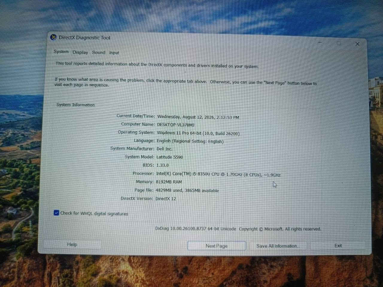لابتوب Dell Latitude 5590 للبيع
​السلام عليكم، لابتوب ديل عملي ونظيف جداً للبيع بسبب الحاجة. استخدام طالب خفيف فقط (دراسة، يوتيوب، وتليجرام) والجهاز بحالة ممتازة وبدون أي مشاكل فنية.
​مواصفات الجهاز:
​الشركة والنوع: Dell Latitude 5590
​المعالج (Processor): Intel Core i5-8350U (الجيل الثامن - أربعة أنوية 8 خيوط)
​الذاكرة العشوائية (RAM): 8 GB
​التخزين (الهارد): SSD بسعة 256 GB (سريع جداً في الإقلاع والتشغيل)
​البطارية: ممتازة جداً (تطول أكثر من 3 ساعات ونصف متواصلة بدون شاحن)
​نظام التشغيل: Windows 11 Pro الأصلي (64-bit)
​الملحقات: الشاحن الأصلي.
​السعر: 250,000 وبيها مجال
المكان: [موصل/يارمجة الشرقية الثانية]
التواصل: الاتصال على الرقم [***********].

