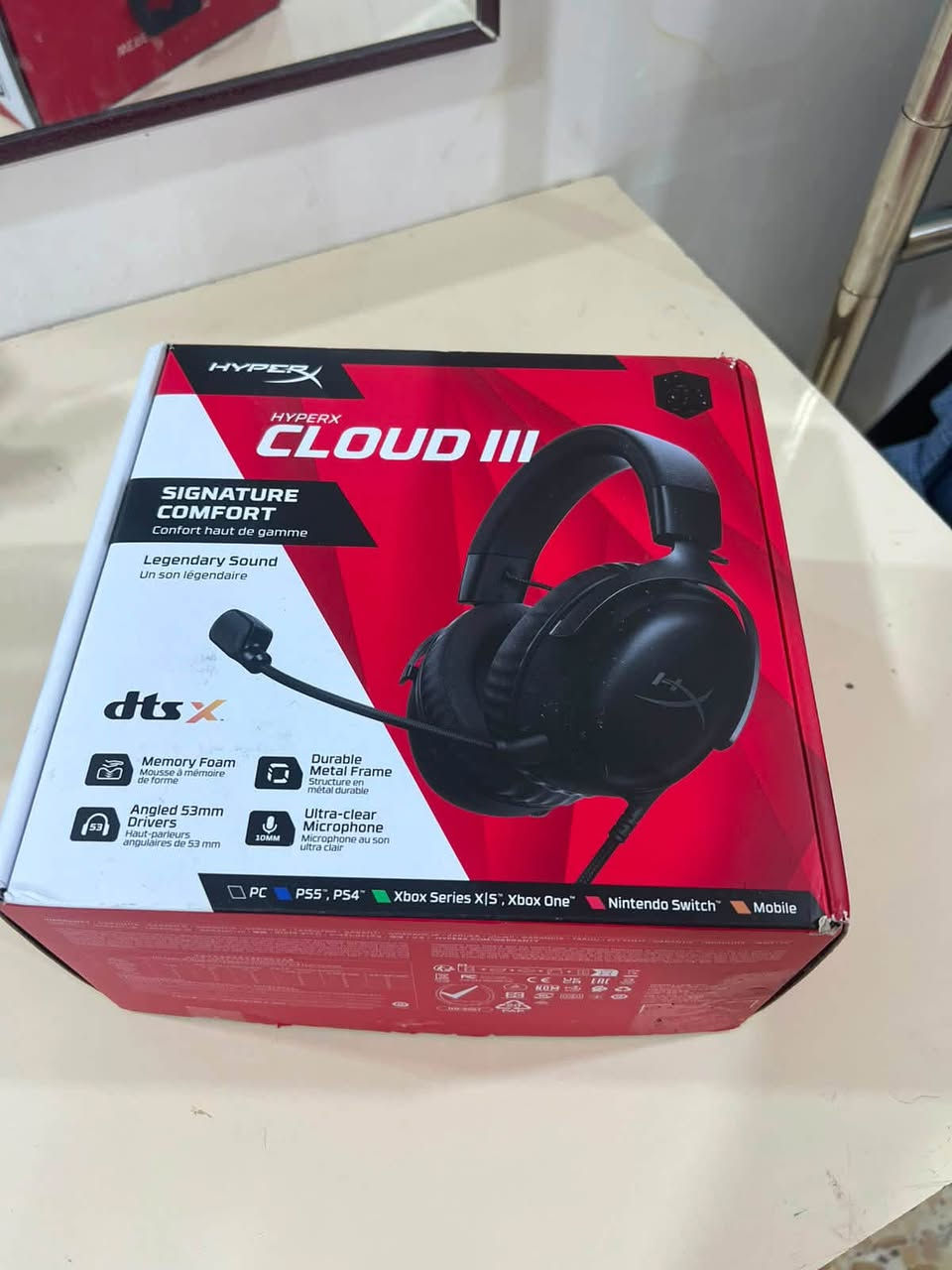 🔥 للبيع ملحقات قيمنگ بحالة كلش نظيفة 🔥
🎧 HyperX Cloud III
سماعة أصلية ومعروفة بجودة الصوت والمايك
درايفرات 53mm وصوت واضح جداً ومناسبة للـ Gaming والـ FPS
💰 السعر: 75 ألف

⌨️ كيبورد قيمنگ
مثل ما موضح بالصورة
مواصفات قوية ومناسب للقيمنگ والاستخدام اليومي
💰 السعر: 60 ألف

🖱️ Mouse Pad ترند
حجم وشكل مرتب ومناسب للقيمنگ
💰 السعر: 15 ألف

🖱️ ATTACK SHARK Mouse
ماوس قيمنگ قوي وسريع ومناسب للـ FPS
💰 السعر: 60 ألف

📌 القطع نظيفة وحالتها واضحة بالصور
📌 البيع مفرد أو حسب الاتفاق
📩 اللي مهتم يراسلني خاص
او تتصل ***********
وتوصيل موجود لجميع المحافضات
