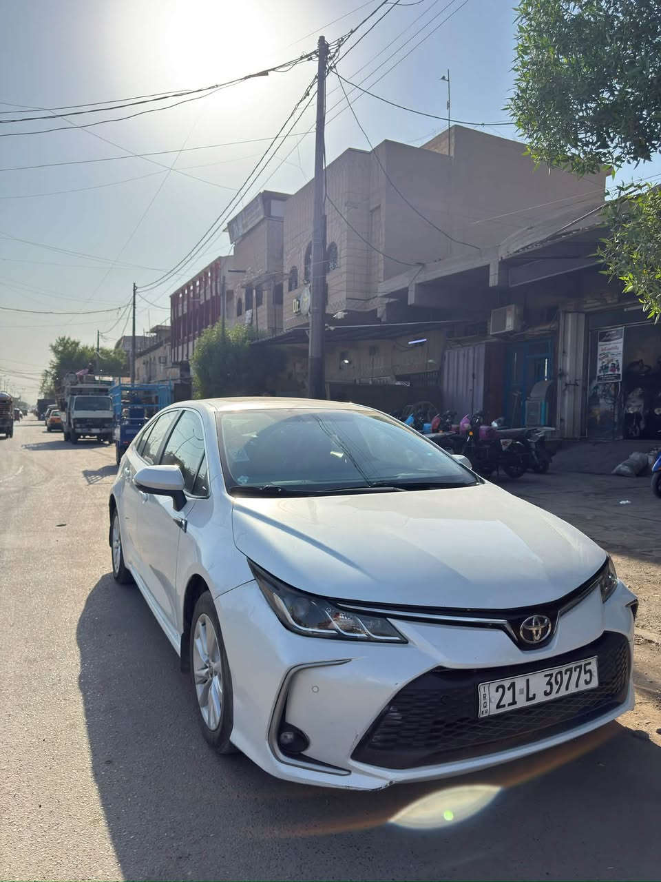 السلام عليكم 
كورلا 2023 ساز للبيع 
رقمهه سليمانيه
السياره بيهه شويه بارد بدون التبديل والصبغ 
ماشيه 50 الف
السياره مدوشمه 
السياره باسمي تحويل ثاني يوم 
السنويه إلى 2029 
هزه جديده وبراد جديد
محرك 1800
صور السونار موجوده
العنوان بغداد الحريه 
السعر 165 
رقم الهاتف ***********
