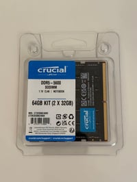 رام لابتوب • ٦٤ جيجا • DDR5 ٥٦٠٠