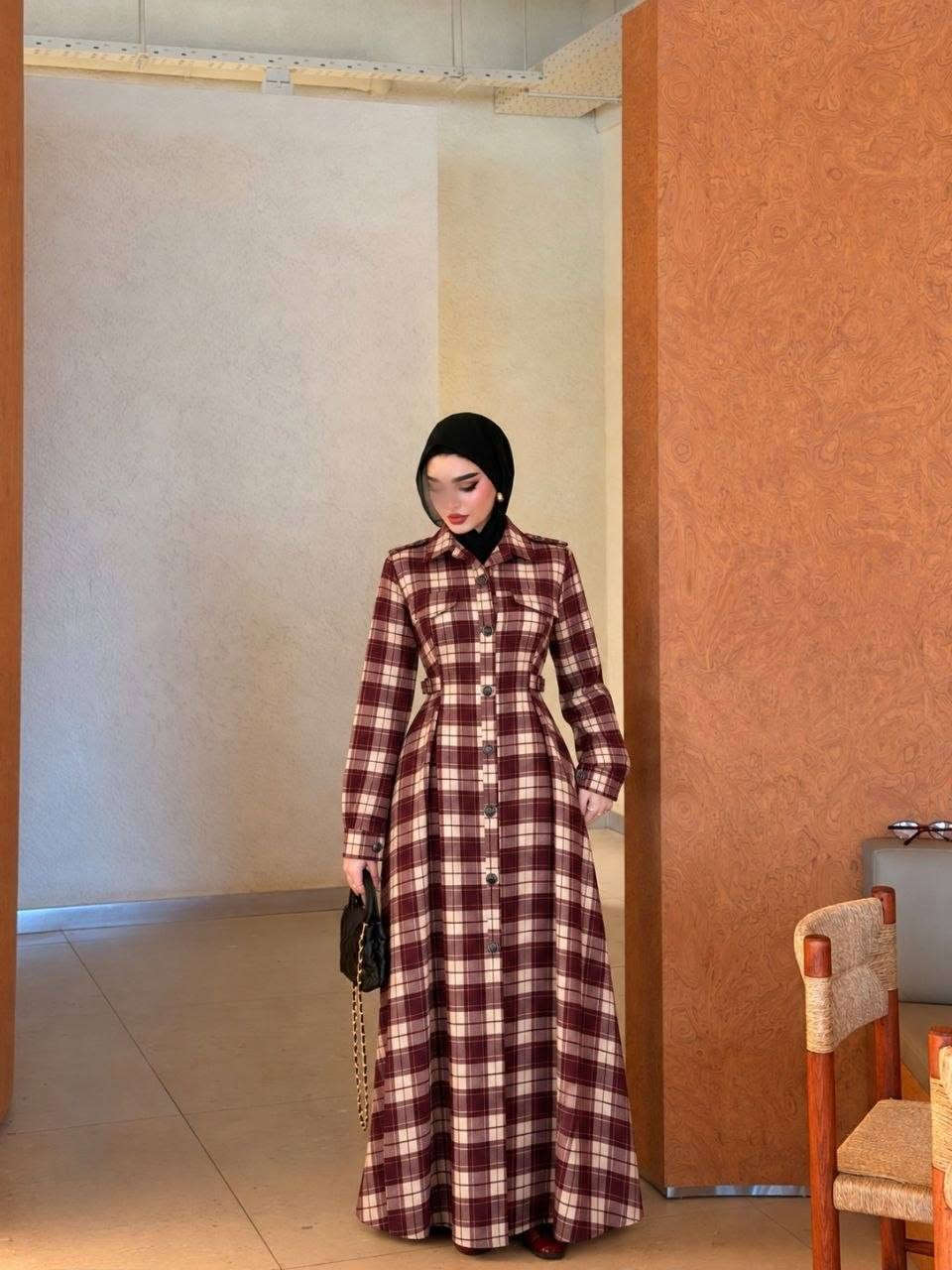 فستان • كاروهات • مقاسات ٣٨-٤٨