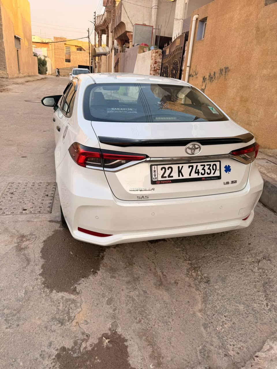 للبيع 
كورلا2023 خليجي شركه ساز 

رقم اربيل اوربي 

تحكم استيرن 

فتحه سقف 

مري كهرباء وشاير بالمري 

ماصده لد 

محرك 1800

بانزين فقط 

داخل ابيض + اسود 

بصمه تشغيل 

ماشيه 96,000k

باقي الموصفات معروفه 

محرك صدر كير تبريد كفاله 
السياره جديده فقط بارد قليل كلش باب الخلفي جها اليمين ممبين بس حبيت اذكره اما لباقي كفاله 

السعر 173 وبيها مجال قليل 

العنوان صلاح الدين دجيل 

رقم الهاتف ***********
