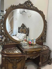 غرفة نوم  خشب زان صناعة  مصريه دمياطي  نقش يدوي مع حفر بارز مع مرمر  ط...