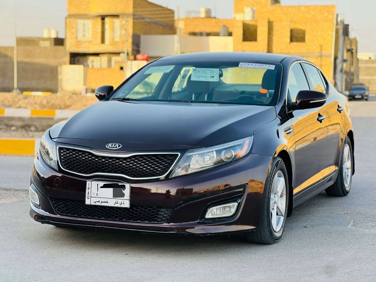 السلام عليكم 
 كيا اوبتيما 2014 رقم ذي قار اللون كرزي مميز
وارد امريكي كفاله من التبديل ليبل واحد بيه صبغ مقدمه البنيد فقط اللغود والشواصي كفاله باقي السياره كفاله
مواصفات نص فول : تحكم استيرن، كامرة خلفيه ، إشارة بالمرايه ، دواخل بيجي ، دبل كزوز ، 
محرك 2400 ما مفتوح على وضع الشركه 
السياره جديده وجاهزه حداديه تبريد محرك وشرط احلى من الصور 
مكان السياره الناصريه مركز 
السعر 110 وبيه مجال بسيط
للاستفسار الاتصال على ***********
