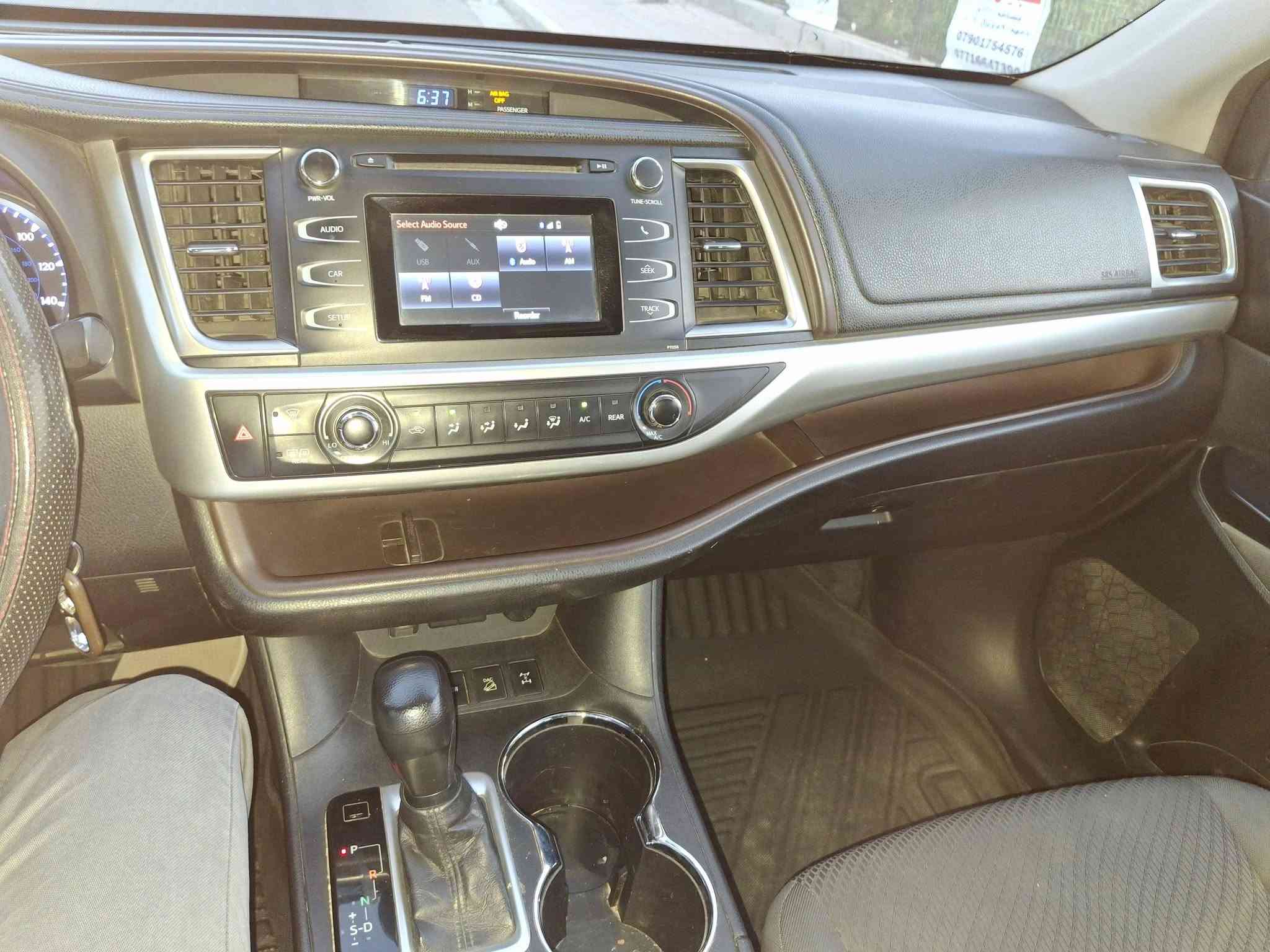 تویوتا هايلاندر للبيع - ۲۰۱۷ ( Toyota (Highlander
ماشیه 130 قابل للزيادة 

. الموديل 2017

•رقم بغداد 

. الفئة : LE

المحرك 6 سلندر

رادار

تحكمات ستيرن

دبل اکسل

بيها صبغ بنيدر وبارد بالجنطة كما مؤشر )

 السعر 21.000

***********

نص مكتوب في الصور:
- 40608377
- CLEAN CAR *********** ابو سيف جهه السائق (جاملغ الامامي) جهه السائق (جاملغ خلفي) جاملغ الامامي مفتوح و بارد بارد جهه الراكب (جاملغ الخلفي) جهه الراكب (جاملغ الامامي) سليم جاملغ الامامي مفتوح و بارد بارد صبغ معجون تبديل
- CLEAN CAR *********** ابو سيف Date : 2026 / 5 / 12 الجانب الامامي الجانب الخلفي صبغ و معجون و البنيد مفتوح بارد الجانب العلوي (القماره) سليم بارد صبغ معجون تبديل