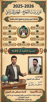تدريس خصوصي • بغداد الكريعات • مصطفى عامر الجبوري