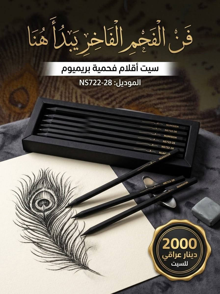 🎉✨ أهلاً بكم في [حكاية صوره وهدية]! ✨🎉
صفحتكم الجديدة لعالم القرطاسية، الإبداع، وأجمل أدوات الدراسة  📚✏️
​لأن البدايات المميزة تستاهل بداية استثنائي. 🎁💥
​🔥 عروض الافتتاح الكبرى :الجائزه هيه دفتر ابو 200 و 100 ومع اقلام سيت مع سيت الوان 🔥🔥🔥
​🎁 العرض الأول: 1️⃣ اعمل لايك للصفحة 👍
2️⃣ شير (مشاركة) للبوست على صفحتك الشخصية (عام) 🔄
3️⃣ منشن لـ  أصدقائك بالتعليقات 🏷️
اكثر شخص ايسوي مشاركات ايفوز ويانه مباشرة 
​🎁العرض الثاني : احجز 3 دفاتر الرابع مجانا 
​🎁العراض الثالث كل ما تحجز اكثر تجيك هدايه اكثر

​🌟 شنو ينتظركم ويا بيجنا؟
​📖 دفاتر مميزة جداً: أوراق ثقيلة فاخرة، تصاميم أغلفة ساحرة (أنمي، كيوت، كلاسيك)، وتنوع بين المسطر والـ Bullet Journal.
​🖋️ قرطاسية كاملة وأنيقة: أقلام جيل، هايلايترز بألوان باستيل هادئة، مقالم، حافظات، وكل مستلزمات المكتب والمدرسة.
​🎨 جودة وإتقان: كل قطعة اختارناها بعناية حتى تدوم وياكم وتفتح نفسكم 
​📍 موقعنا:
[حكاية صوره وهديه] - مجاور الحسينية المربعة
📞 للتواصل والاستفسار: [***********]
📩 أو راسلونا على رسائل الصفحة
​⏱️ العروض والسحب مستمر لغاية
2026/10/6

نص مكتوب في الصور:
- أقلام فحم فاخرة
- سعر السيت
- 2500
- دينار
- نوساين NUSIGN
- Pencil
- 10 PCS 2B
- اطلب الآن
- عروض قرطاسية مميزة Special Stationery Offers أقلام جيل "ديلي" الفائقة - 12 لوناً! Deli bright colors smooth writing 0.5 MM DELIGHT GEL PEN G119-12C 12 COLORS السعر: 4000 د.ع فقط! * عرض لفترة محدودة * الكمية محدودة +964 XXXXXXXXXX @DeliStationery_IQ Kirkuk, Iraq
- deli Scribe infinite تجربة مسح غير محدودة مع Deli Scribe Infinite! سعر القطعة: ٥٠٠ دينار متوفر الآن لدى جميع الموزعين المعتميدن.
- فن الفحم الفاخر يبدأ هنا
- سيت أقلام فحمية بريميوم
- الموديل: NS722-28
- 2000 دينار عراقي للسيت
- اكتشف الجودة والفخامة دفتر "فيوجر لاين" الفاخر
- Model: KH829
- Size: 145x210mm
- Paper: 100g/100sheet
- Future Line
- فيوجر لاين
- 5000 D.I
- 5000 د.ع
- سعر خاص