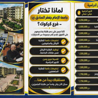 جامعة جعفر الصادق • فرع كركوك • السادس الإعدادي