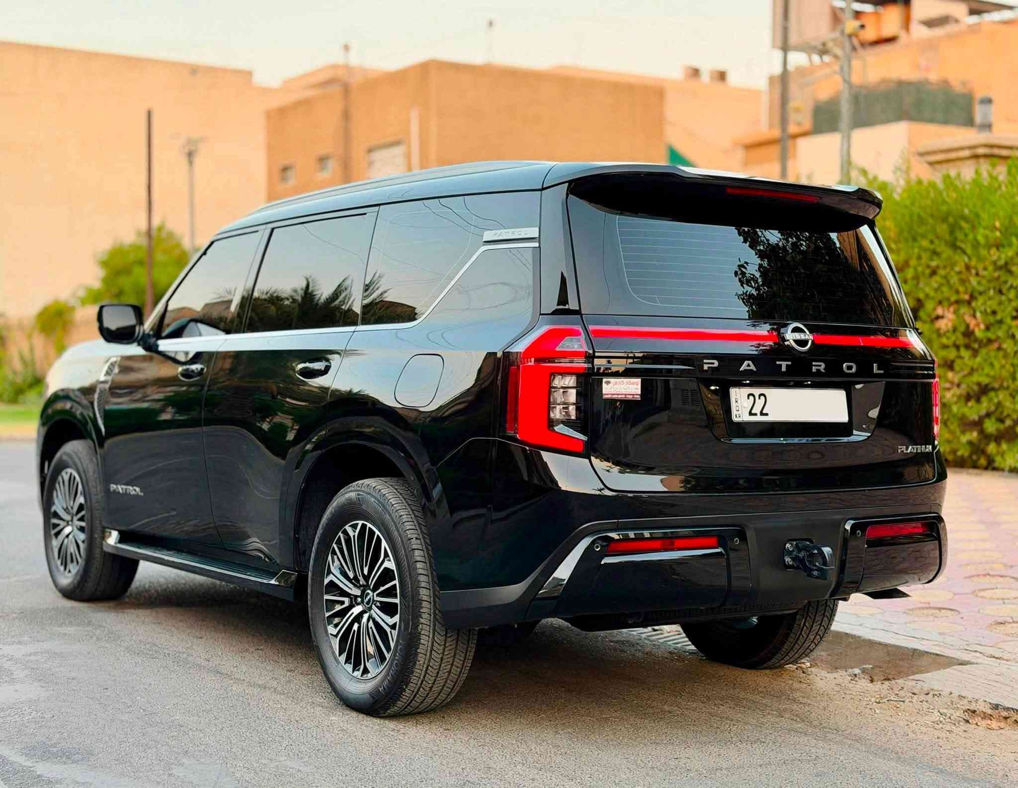 🚘 NISSAN PATROL PLATINUM 2026
✨ المواصفات والتجهيزات:
- 🇯🇵 موديل 2026 — فئة بلاتينيوم
-  محرك 6 سلندر 3.8 لتر تنفس طبيعي
-  الممشى: 16,000 كم
-  داخلية جلد باللون الأحمر
-  مقاعد أمامية مساج
-  تبريد وتدفئة للمقاعد
-  أربع كاميرات 360°
-  سقف بانوراما
-  تشغيل بصمة ودخول ذكي
-  شاشة كبيرة + ملاحة
- 🍎 Apple CarPlay / Android Auto
-  نظام صوت فاخر
-  مثبت سرعة ذكي
- رادار أمامي
- المحافظة على المسار
-  مراقبة النقطة العمياء
-  حساسات أمامية وخلفية
-  باب خلفي كهربائي
-  دفع رباعي مع أوضاع قيادة متعددة

🛡️ الضمان والكفالة:
✅ ضمان سور
✅ كفالة عامة
✅ السيارة تحت الضمان
✅ مغلّفة PPF
✅ السيارة مضللة سنوية
✅ رقم أربيل بأسمي
العنوان:بغداد

رقم:***********
