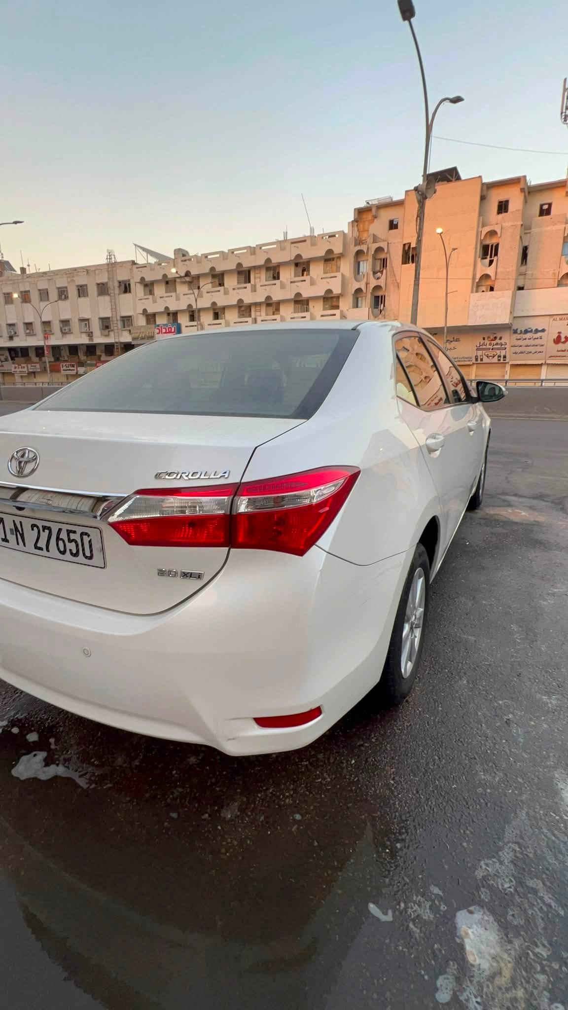 تحية طيبة ً
كورلا 2015 الشركة العامة بلاديةً
رقم بغداد انكليزي ً
محرك 2000.
ماشية 161.
تبريد ثلج ❄️
تخم تايرات جديد.
صدرحدادة امامي خلفي جديد 
شاشة كامرة خلفية تحكمات ستيرن.
سيارة بيها بارد بل جاملغ لايسر فقط 
السعر 148 وبيها مجال قليل 
لعنوان بغداد /شارع فلسطين 
للاستفسار /***********
ربي يرزق الجميع
