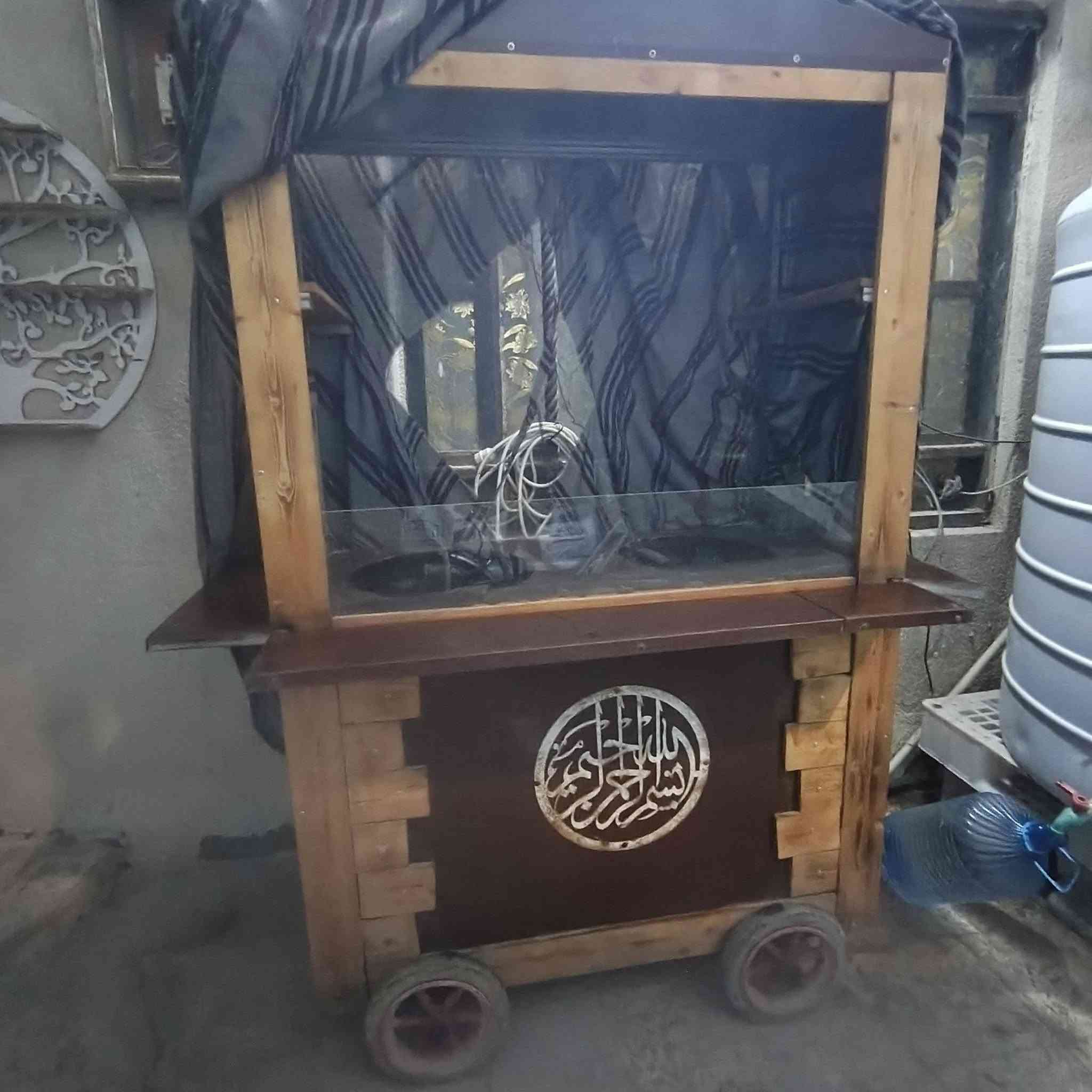 عربانة البلبي • واجهة خشب • مكلن بصره
