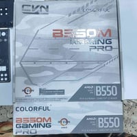 مذربورد CVN  RGB B550M gaming pro colorful  AMD 3GEN SOCKET AM4  مع قا...