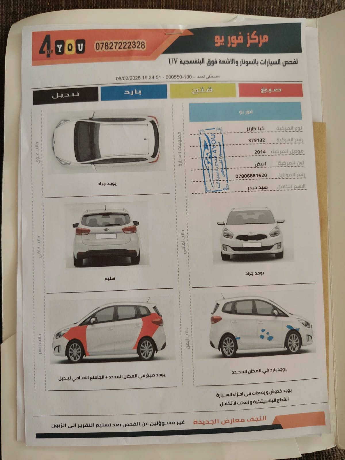 كيا كارنز • ٢٠١٤ • رقم اربيل