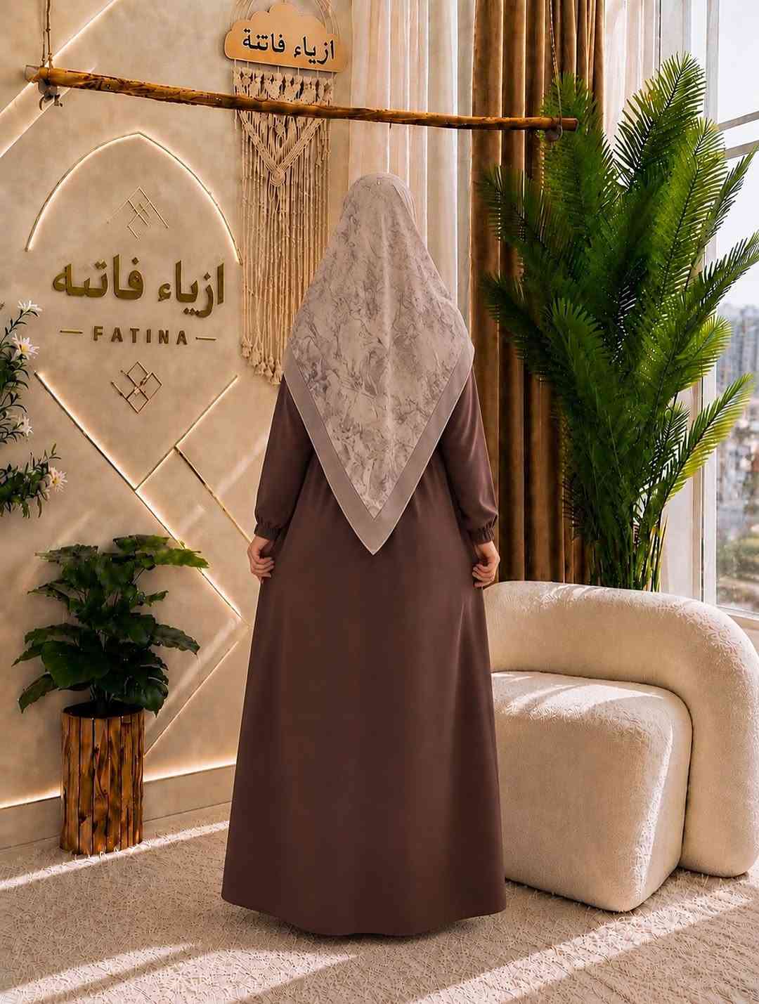 ازياء فاتنة
فستان جميل وفخم للمحجبات 
مع الهدية 🎁 الشال او الربطة 
فصال محتشم 
موديلات فاتنة… ماتتفوت 
حصراً من ماركة فاتنة 
• طول الفستان 150 سم 
• فصال شبه كلوش 
• ثلاث الوان البني والاسود والنيلي 
• تنطي مظهر انحف باللبس
• ⁠ ✨
قطعة تبقى وياج سنين وما تبطل موديلها 👌

متوفر حالياً بكمية محدودة
راسلينا خاص واحجزي بسرعة قبل النفاذ 💌

#ازياء_فاتنة⁩⁩
قالب راهي 
___________________________ 
🖊️ االــخـــــــاامــة :- 
“كريب سعودي ” فاخر “ مستورد هو من الأقمشة التي تتميز بنسيجها الفخم ويمتاز بمقاومته للتجعد وسهولة غسلة.
• يكون مطفي بدون لمعة
❥❥ ─── ❥❥ ❥❥ ─── ❥❥
القياسات القياسات 1/2/3/4 

🌱قياس 1):- 
تلبس وزن من 70 الى 80 كــــيـلـو ⚖️ 
يعني يلبس قياس. 40 . 42. 44 

🌱قياس 2 ):- 
تلبس وزن من 80 الى 90 كــــيـلـو ⚖️ 
يعني يلبس قياس. 46. 48 

🌱قياس 3):- 
تلبس وزن من 90 الى 100 كــــيـلـو ⚖️ 
يعني يلبس قياس. 50 . 52 

🌱قياس 4):- 
تلبس وزن من 100 الى 120 كــــيـلـو ⚖️ 
يعني يلبس قياس. 54. 56. 58 

_______________________ 
ســــعـــر  الفستان بـــ 60 الفــــﮯ 
مع الهدية 🎁 الشال او الربطة 
________________________ 
للحجز والاستفسار المراسلة ؏ــلى الواتساب :- ***********
***********
