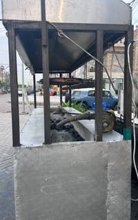 منقلة دجاج • ٢٫٥م×٨٠سم • حديد ٦مم
