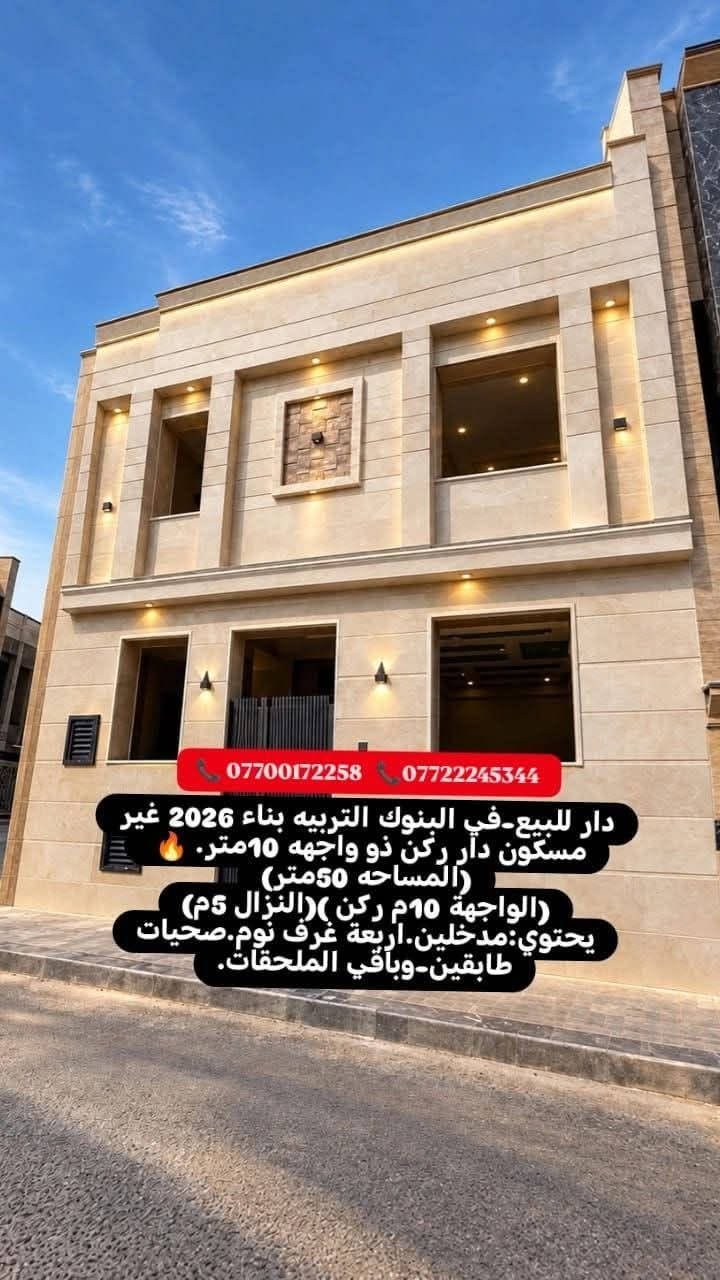 البنوك • ٥٠م • ركن واجهة ١٠م