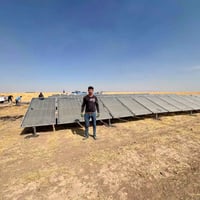 مخمور قراج • منظومة زراعي ٢٥ حصان • طاقة شمسية