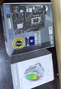 i5 12400 • مذربورد H610M-K D4 • مبرد هوائي