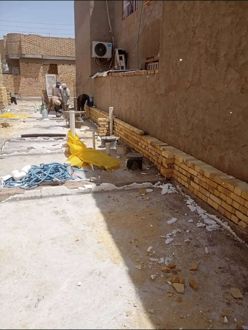 بناء جدران • نجارة السقف • حي الامين الاول