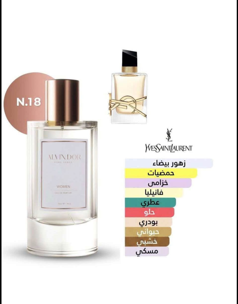 ✨ عطور ALVIN D’OR البديلة للماركات العالمية ✨

إذا تحب العطور العالمية وروائحها الفخمة، هسه تگدر تختار عطرك المفضل ببدائل مميزة وأنيقة 😍🔥

👨 23 نوع رجالي بروائح متنوعة وفخمة
👩 28 نوع نسائي بروائح راقية وجذابة
💎 الحجم: 100 مل

تشكيلة كبيرة حتى كل شخص يلكه الرائحة اللي تناسب ذوقه وشخصيته 🤍🖤
ثبات وحضور يخلي عطرك بصمتك بكل مكان ✨

سعر 25،000
عنوان بغداد اركية وفاضل شارع المسبح العام
توصيل داخل المنطقة مجاناً بغداد والمحافظات 5
للحجز والاستفسار مراسلة الصفحة او الرقم ***********

نص مكتوب في الصور:
- N.06 BURBERRY HER BURBERRY فاكهي حلو خشبي مسكي بودري
- N.18 زهور بيضاء حمضيات خزامى فانيليا عطري حلو بودري حيواني خشبي مسكي
- N.18 YVES SAINT LAURENT زهور بيضاء حمضيات خزامى فانيليا عطري حلو بودري حيواني خشبي مسكي
- N. 20
- VERSACE
- BRIGHT CRYSTAL
- AIMENDOR
- PURE SENSE
- WOMEN
- main accords
- زهري
- حمضيات
- منعش
- خشبي
- توابل طازجة
- ورد
- مائي
- N.13
- MY WAY GIORGIO ARMANI
- زهور بيضاء
- مسك الروم
- حيواني
- فانيليا