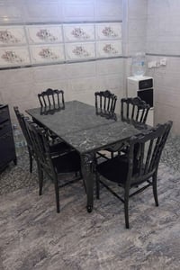 ميز طعام • ٦ كراسي • ضمان ٥ سنوات