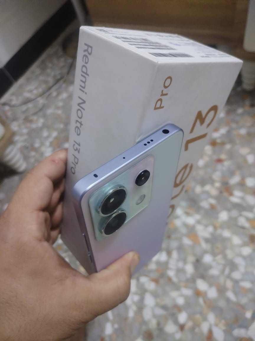 ريدمي نوت 13 برو 5g ذاكرة 256 غراض كاملة مستعمل اسبوع اخو الجديد السعر 260 مكاني وردية يرهم مراوس

نص مكتوب في الصور:
- حول الهاتف اسم الجهاز Redmi Note 13 Pro 5G التخزين 53.2 ج.ب/256 ج.ب مستخدم إصدار MIUI MIUI Global 14.0.1 MIUI Global 14.0.1 14.0.1.1(TNOIMXM) 13 TKQ1.221114.001 2024-01-01 إصدار MIUI إصدار Android تحديث أمان نظام Android المواصفات والمعلومات التفصيلية
- المواصفات والمعلومات التفصيلية RAM ٨,٠+٤,٠ ج.ب المعالج Snapdragon 7s Gen 2 Mobile Platform ثماني النواة بتردد يصل إلى ٢,٤ جيجاهرتز إصدار Android 13 TKQ1.221114.001 تحديث أمان نظام Android 2024-01-01 إصدار MIUI MIUI Global 14.0.1 14.0.1.1(TNOIMXM) الطراز 2312DRA50G