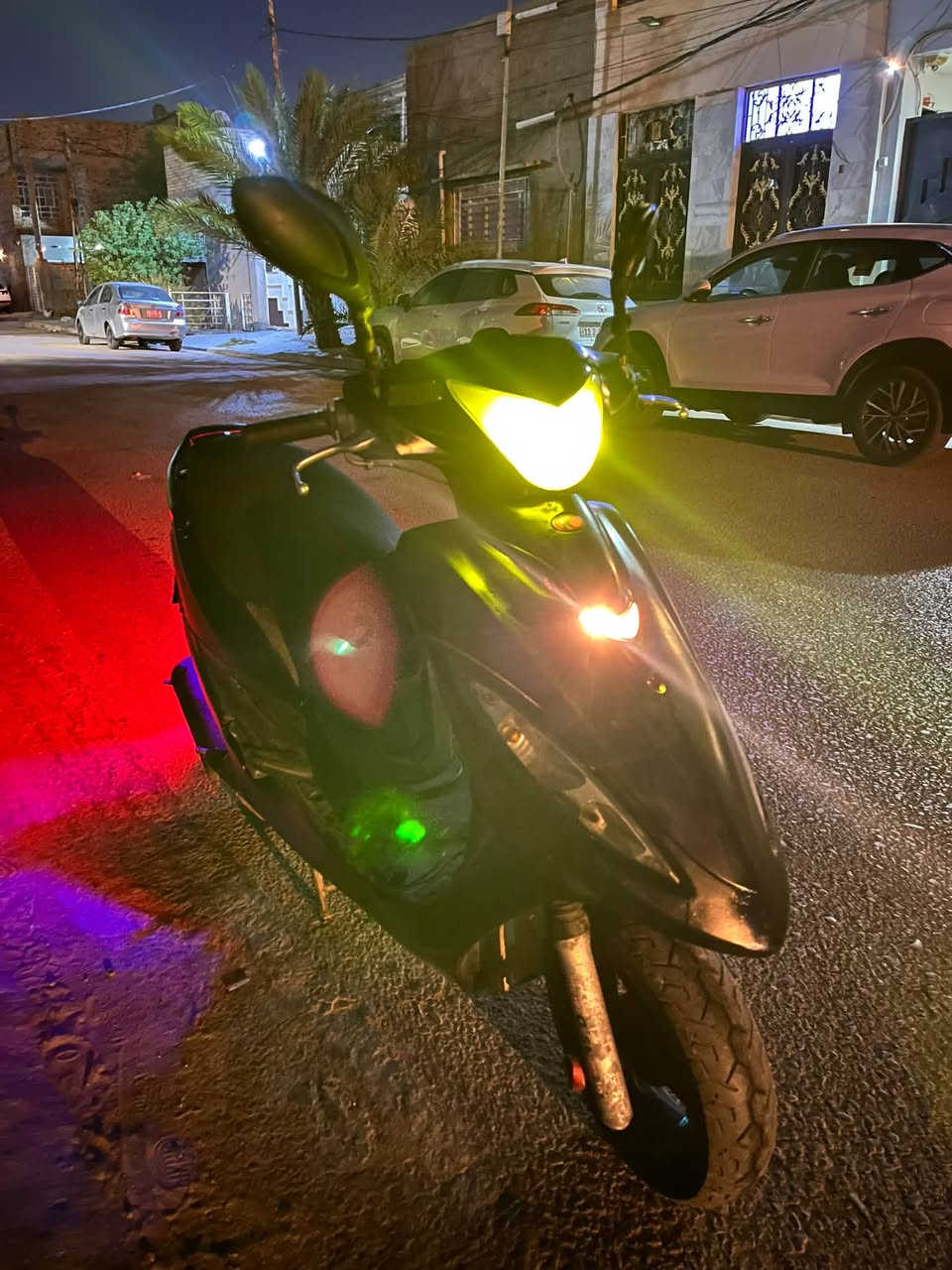 Kymco G4 دراجة كامكو جي فور للبيع
مكينة ناعمة ونضيفة 
دراجة شلعة ومعدل 
نگرة سلف بأي وقت هندر شغال 
كهربائيات كلها شغالة بگ لايت + لايت الوان عالي ناصي+ فدرالية + هورن 
دراجة مرتبة وكاملة ما ناقصة برغي لو ما اجة الدوام ما أبيعها 
المكان : نجف حي السلام 
السعر : 475 وبيها مجال 
رقم :  ***********
