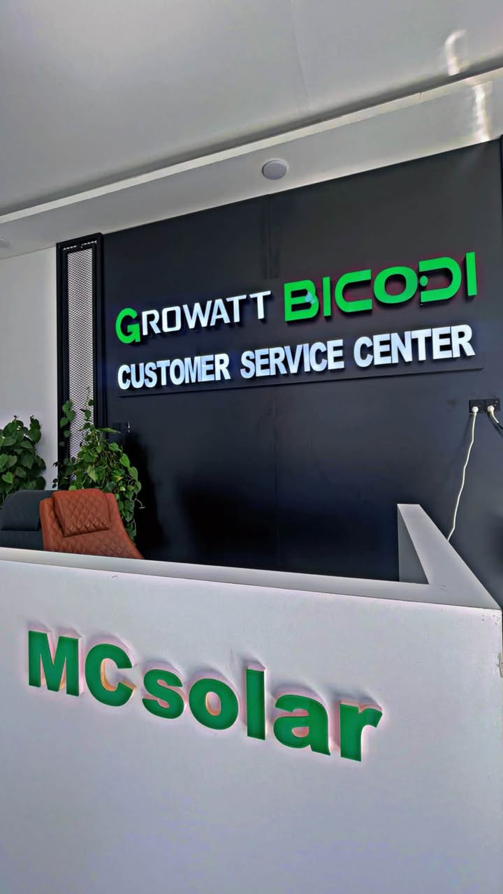 شركة mc solar وكيل الشركة growatt في عراق
متوفر الان بطاريه growatt ٥ كيلو و ١٤ كيلو اسعار خاص الكميات متوفر جميع احجام انفرترات growatt ip20 و ip 66 الحجز ***********

