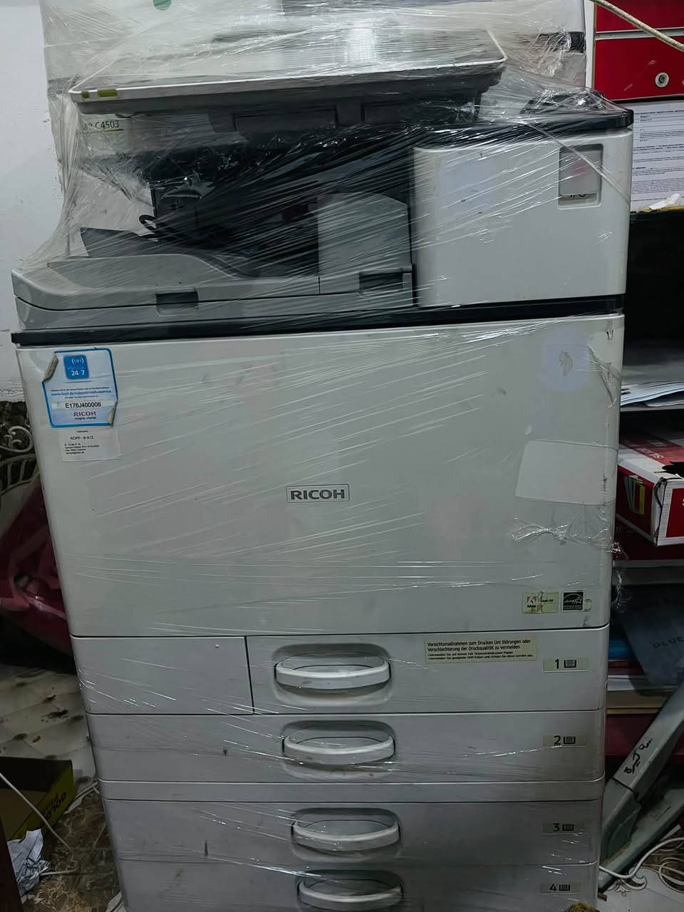 # للبيع
طابعة ريكو MP C 4503

مستعمل شي قليل

ملون و عادي A4 A3 A5

وجهين تلقائي 

استنساخ وطباعه وسكنر Wifi و usb

الاستفسار عن سعر مرسلة صفحه  

للاستفسار ***********

الموقع : الرمادي - زنكوره - ناحية اليرموك
