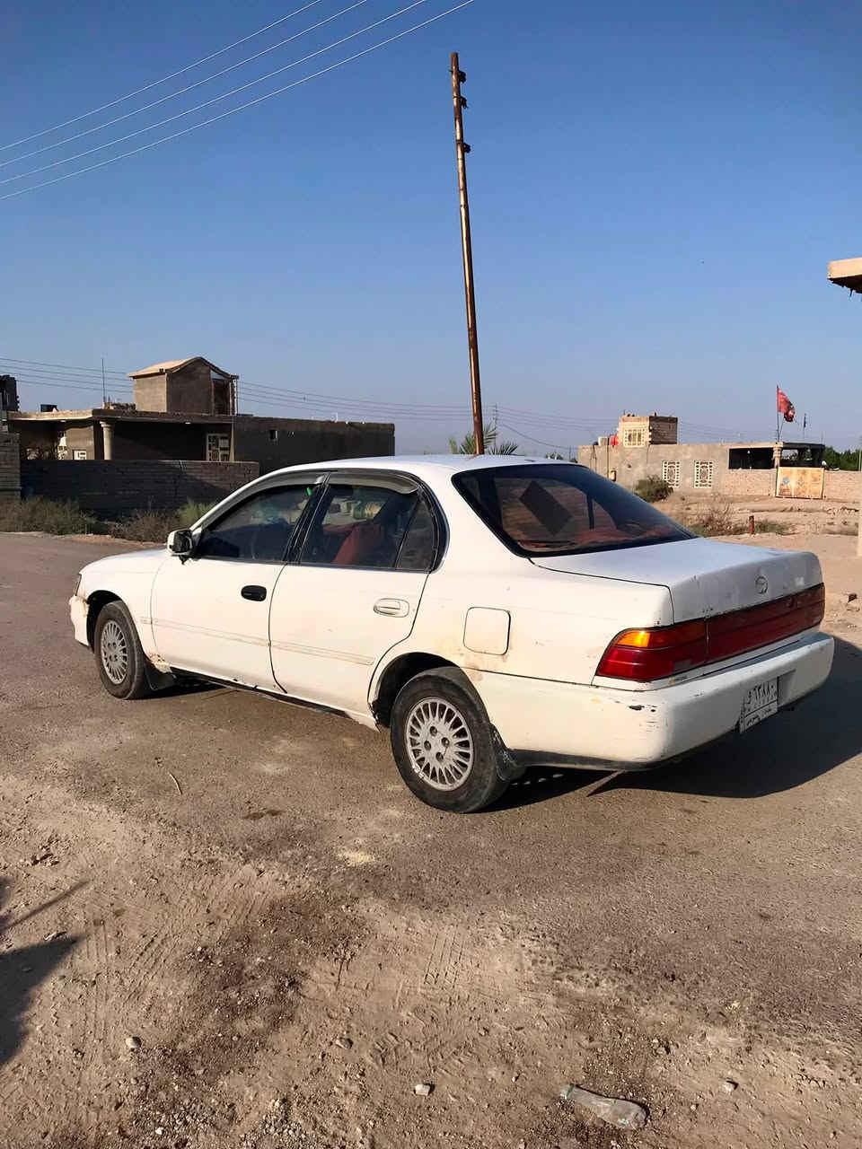 كورلا موديل 1994 
 مكينه كير حداديه تخم تاير باتري جديد تبريد شغال سياره بسمي مشروع وطني سنويه مامنتهيه رقم بغداد سياره بلادي مكفوله لاصبغ ولاتبديل 
مكان السياره ناصريه -جبايش 
رقم الهاتف  ‭***********‬
السعر 55 وبيها مجال
