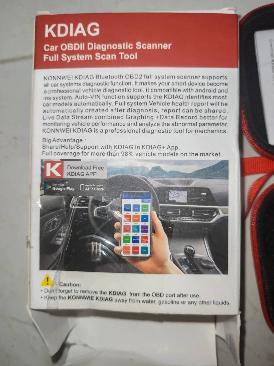 ​🚗 ئامێری پشکنینی ئۆتۆمبێل (KONNWEI KDIAG Bluetooth OBD2) 🚗
بە ئاسانی و بەبێ چوون بۆ لای وەستا، لەڕێگەی مۆبایلەکەتەوە خۆت کێشەی ئۆتۆمبێلەکەت بپشکنە و فێرببە!
​✨ تایبەتمەندییە سەرەکییەکان:
​پشکنینی گشتی (Full System Scan): پشکنین بۆ تەواوی سیستمەکانی ئۆتۆمبێل (مەکینە، گێڕ، ABS، ئەیرباگ، و...) دەکات.
​بەستنەوە بە بەلوتووث (Bluetooth): زۆر بە ئاسانی بە مۆبایلی (Android) و (iOS / iPhone) دەبەسترێتەوە.
​تایبەتمەندی Auto-VIN: بەشێوەی ئۆتۆماتیکی جۆری ئۆتۆمبێلەکەت دەناسێتەوە.
​بەرنامەی تایبەت (KDIAG App): دەتوانیت بەخۆڕایی ئەپڵیکەیشنەکەی لە Google Play یان App Store دابەزێنیت.
​پیشاندانی زانیاری ڕاستەوخۆ (Live Data Stream): پیشاندانی تەواوی زانیاری و پارامەتەرەکانی ئۆتۆمبێل بەشێوەی ڕاستەوخۆ و گراف.
​دروستکردنی ڕاپۆرت: توانای دروستکردنی ڕاپۆرتی تەواوی تەندروستی ئۆتۆمبێل و هاوبەشکردنی (Share).
​کەڤەر و قووتی ڕەسەن: لەگەڵ کیسێکی بەهێزی پاراستن و ڕێنمایی بەکارهێنان (User Manual).
​💰 نرخ: 55,000 دینار
🚚 گەیاندن: بەردەستە بۆ شار و شارۆچکەکان
​📞 بۆ داواکردن و پەیوەندی:
📱 *********** (یان ڕاستەوخۆ نامە بنێرە)
