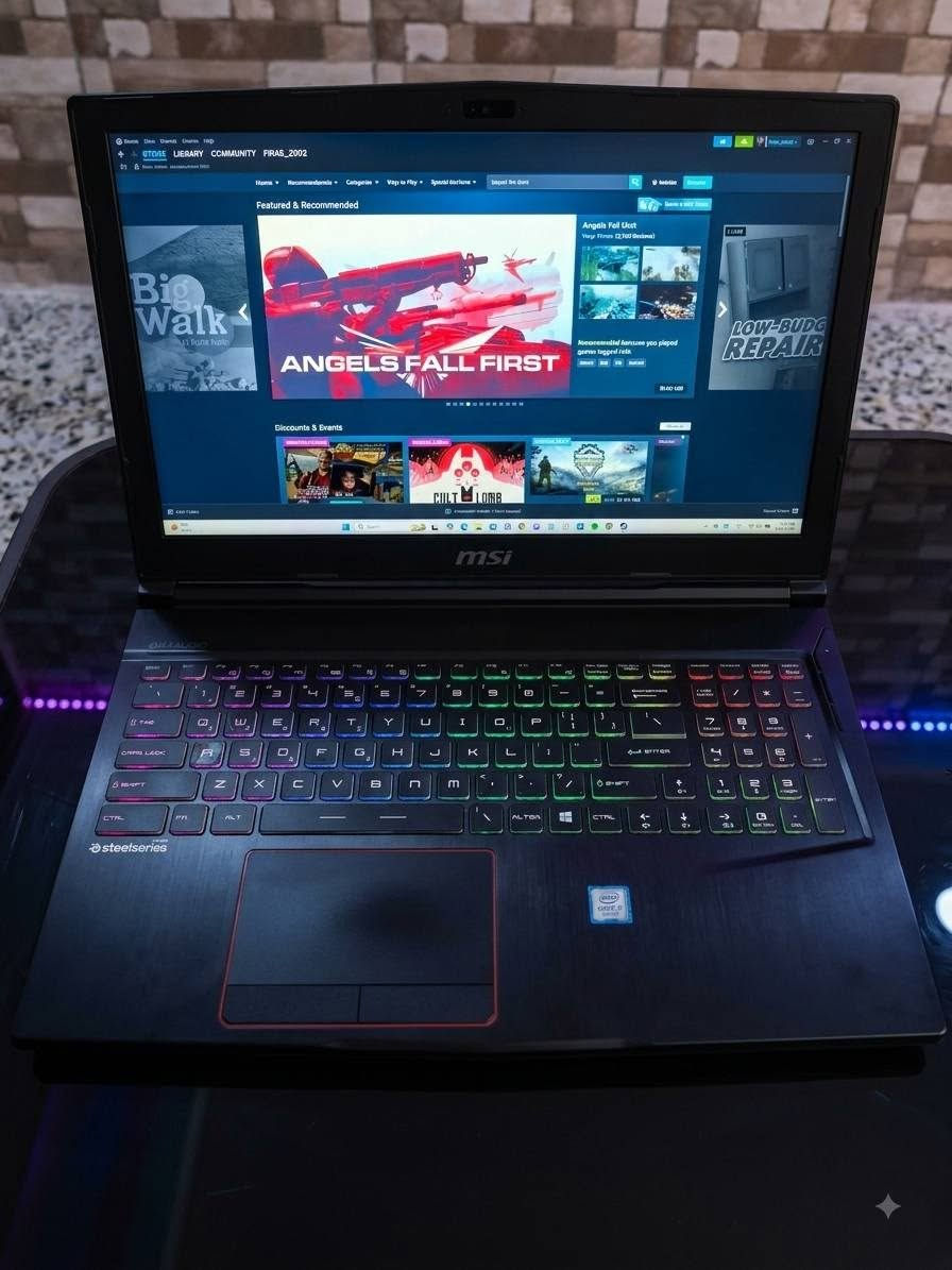 🔥 للبيع لابتوب MSI Gaming 🔥
💻 المواصفات:

- 🏷️ الماركة: MSI
- ⚡ المعالج: Intel Core i7-8750H
- 🎮 كرت الشاشة: NVIDIA GeForce GTX 1060
- 🧠 الرام: 16GB RAM
- 💾 التخزين: 1TB HDD + 256GB SSD
- 🔋 البطارية: حالتها جيدة

🎮 مناسب للألعاب، البرمجة، التصميم، المونتاج والاستخدام اليومي.

💰 السعر: 700,000 دينار عراقي

📞 للاستفسار والتواصل: ***********

📩 الجادين فقط، أهلاً وسهلاً.
