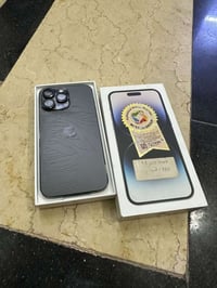 14 برو ماكس مكفول من كلشي ذكرته 128 جهاز لوك كله شغال فقط ضهر مفطر بلا...