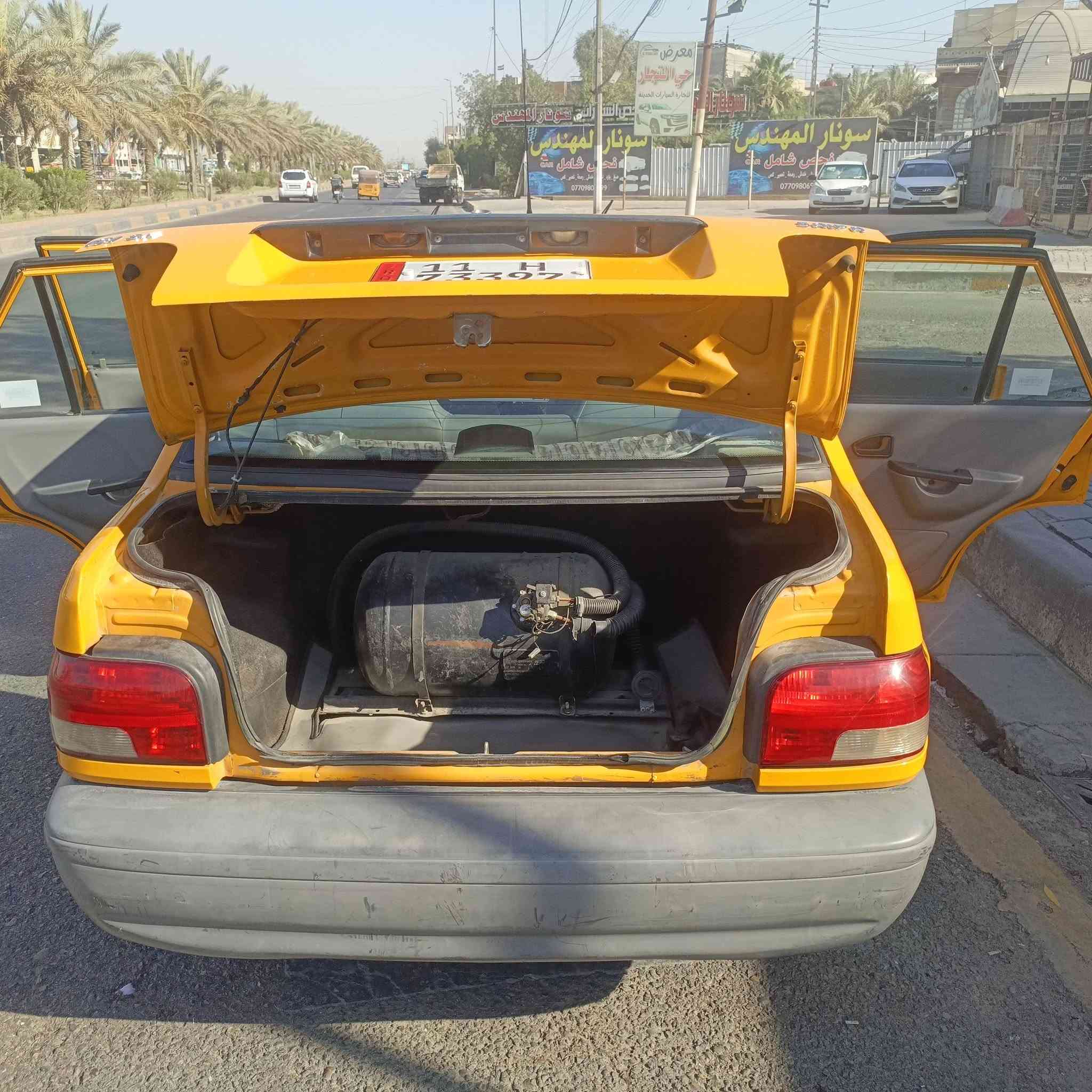 ياالله السلام عليكم سايبة 2018 سيارة كفالة عامة من كلشي جديدة كارتون وبيهة منضومة مال غاز 500 الف مسويهة آنسة صرف  رقم بغداد بسمي تحويل بنفس اليوم كفالة لا ضربة لا صبغ لا خياس سعر 53 ورقة وبيهة مجال الشراي *********** يتصل ويدلل مكاني بغداد
