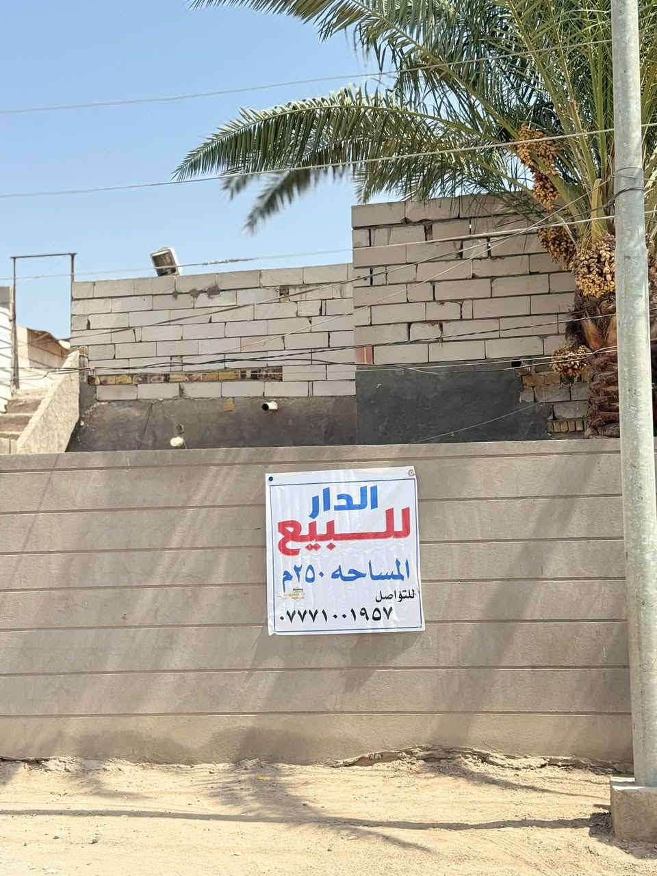سلام عليكم. بيت زراعي. جاي الطابو بي. حي الغدير (حي وجعان)   ع شارع.   لبيت بنيان بلوك.    (تفصيل لبيت) ثلاث غرف. + صاله جبيره +مضيف. وستاره ودرج خارجي. تفصيل اكثر اتصل وتدلل         ***********.         ***********
