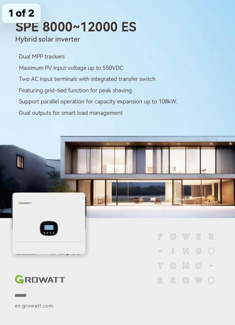 Growatt • SPE 12000 • هدية ١ كيلواط