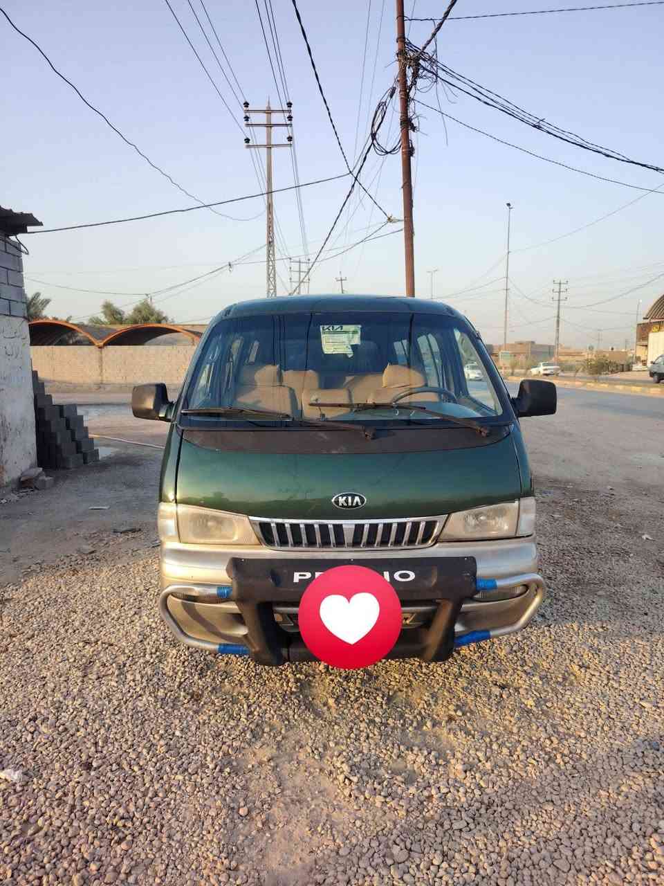 كيا بريجو مديل 99
رقم ذي قار انكليزي راعيهه جيراني 
بيهه رش ربع وباب سلايت اثر شخوط الباقي كفاله من الصبغ
مكينه ٣٠٠٠ جديده كير اكسن حداديه تخم تاير كهربائيات كلهه جاهزه مكاني نجف عباسيه اتصال فقط مكلف بلنشر ***********
