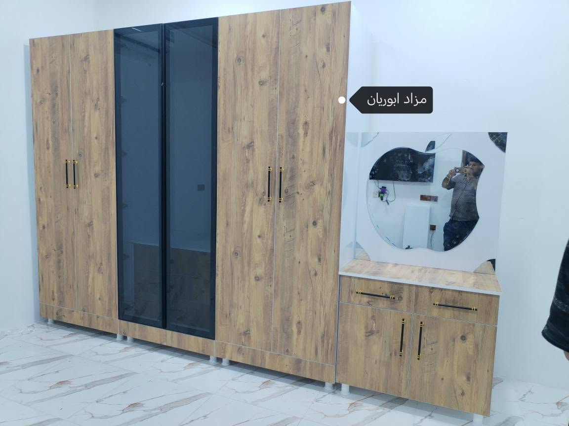معرض فراش شغل ايد تفصال ب خشب اصلي ب انواع الوان ب انوع قياس متوفر ب اسرع وكت
نشترى غراض مستعمل اي شي عندك دزلي لل خاص غورف نوم كاونتر قنفات ديوان ميز طعام اراس جديد بل مستعمل كالار, السليمانية

نص مكتوب في الصور:
- مزاد ابوريان
- مزاد ابو ريان