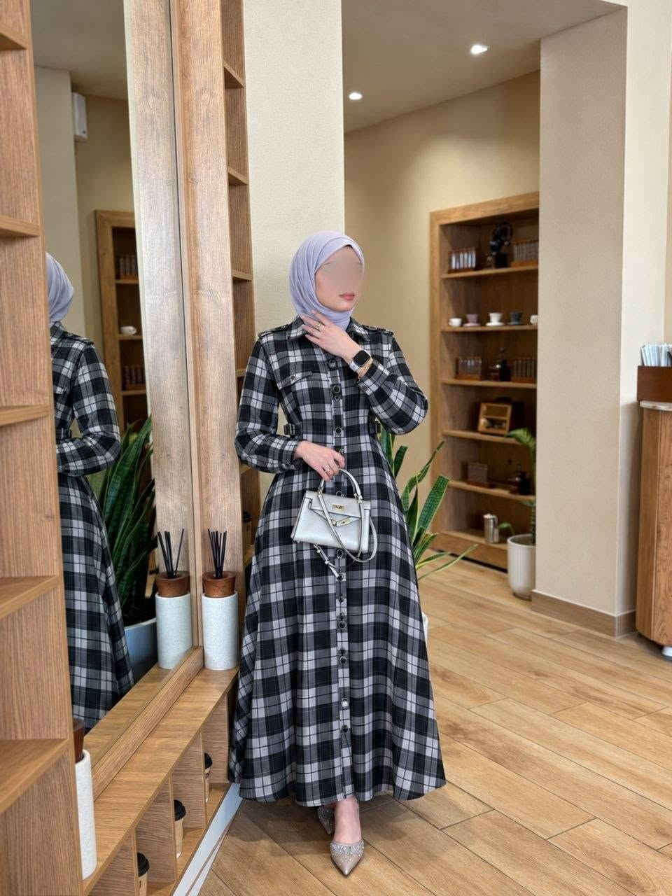 فستان • كاروهات • مقاسات ٣٨-٤٨