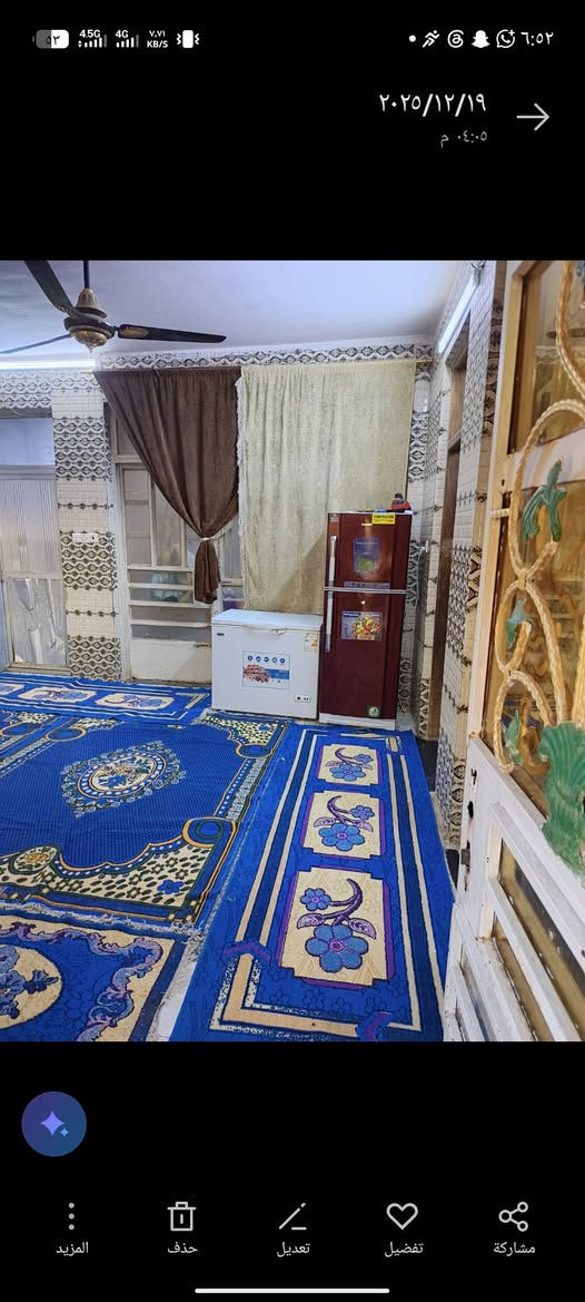 رئاسة العبيدي
100 مربعة 
زراعي سند 25
طابقين 
الاستفسارات ***********

نص مكتوب في الصور:
- ٢٠٢٥/١٢/١٩ ٠٤:٠٥ م
- ٢٠٢٥/١٢/١٩ ٠٤:٠٩ م المزيد حذف تعديل تفضيل مشاركة