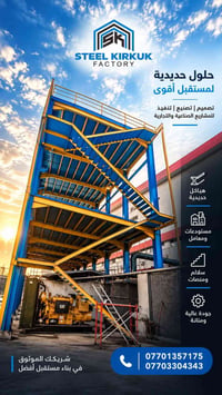 ستيل كركوك • هياكل حديدية • مستودعات ومعامل
