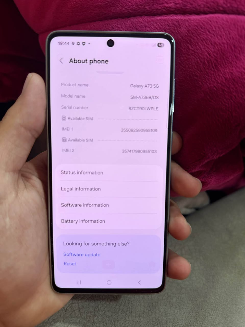 Samsung a73 5G 256G
بي عه يب ١٠٠٪؜ خاوين 
شاشه ي تبعي هه يه هيچ موشكيله ي نييه
شاشه بي شوخت بي قنج
هيچ موشكيله ي نييه به شه رت
٣٥٠.٠٠٠ مجاليكي كم
*********** أربيل, العراق
