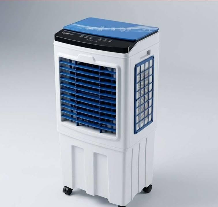 مبردة الهواء الشحن المحمولة ليبرونك - محرك نحاس 100% باستهلاك 50W ، بطارية ليثيوم، منفذ USB لشحن الهواتف، وریموت کنترولUSB لشحن الهواتف، وریموت کنترول

الاستخدامات:

التبريد الفعال عند انقطاع الكهرباء: تضمن لك تدفق هواء بارد ومنعش أثناء انقطاع التيار الكهربائي بفضل بطارية الليثيوم الداخلية القوية ونظام التغذية المرن.

تبريد الغرف الصالات، والحدائق مثالية لاستخدامها داخل منازلكم المكاتب، أو الشرفات والجلسات الخارجية لتخفيض درجات الحرارة.

ترطيب وتنقية الهواء: تعتمد على تبخير المياه عبر حشوات الكرتون من 3 اتجاهات لتصفية الأتربة وتلطيف الجو الجاف.

المميزات:

محرك نحاس نقي 100% باستهلاك اقتصادي (50): مجهزة بمحرك نحاسي عالي الكفاءة يضمن عمراً أطول وتشغيلاً هادئاً باستهلاك طاقة منخفض جداً بقدرة 50 واط.

لوحة تحكم لمسية مع مؤشر بطارية خماسي (LED): واجهة تحكم علوية أنيقة توضح مستوى شحن البطارية بالدقة (20%, 40%, %60, 80, %100 مع أزرار لمس لـ التشغيل ON/OFF، السرعة Speed، النمط Type ، المؤقت Timer ، التوزيع Swing، والمضخة .(Pump.)Copper Motor 100 %100 نوع المحرك: نحاس نقي

فولتية التشغيل: 220-50/60Hz - 240 مع دخل طاقة DC .12V

نوع البطارية: بطارية ليثيوم قابلة للشحن Lithium-Ion Battery).

أبعاد المنتج الفعلي طول 42 سم × عرض 34 سم × ارتفاع 90 سم.

أبعاد كرتون التغليف: طول 48 سم × عرض 40 سم × ارتفاع 90 سم.

طول سلك الشاحن : 175 سم (1.75 متر).

الضمان ضمان 12 شهر. 
السعر 180
للتواصل ***********
متوفر جميع محفظات العراق
