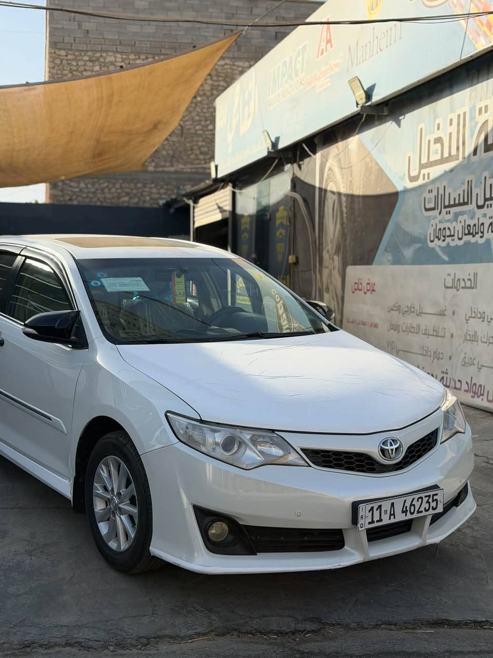 كامري 2012 خليجي فول مواصفات مكفوله من صبغ بيها بارد فقط وسونار بالمنشور السعر 138 ورقه وبيها مجال بسيط مكاني الانبار هيت ***********
